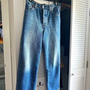 Levi's Ribcage Ankle Jeans Haight at the Ready Wash, Size 26